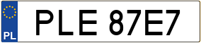 Trailer License Plate